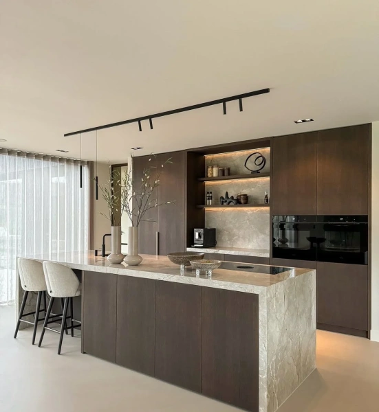 Surface track set for Kitchen Edge 4M 6lt LED 44W BLK