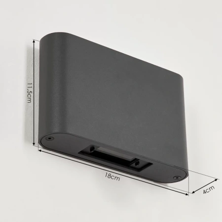 Wall light SIERRA-12-RND-BLK 19635