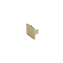 Surface track MUSE end cap low side Brass