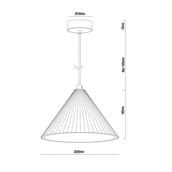 Pendant lamp Molten Plaster E27