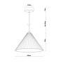 Pendant lamp Molten Plaster E27