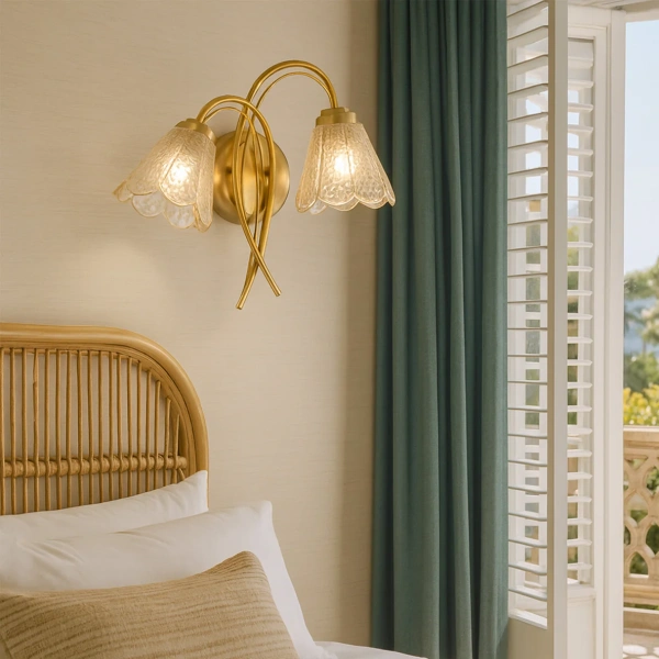 Wall light Coraline 2lt G9 ch/brs