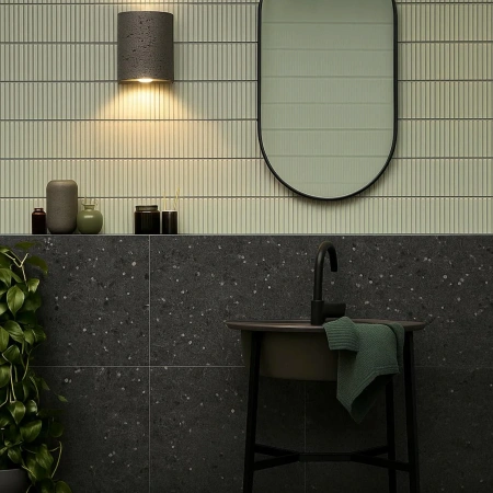 Wall lamp Wisp Travertine GU10 BL