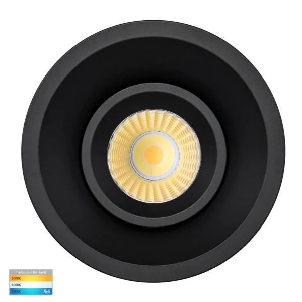 Recessed Downlight Prime Fixed Deep 3CCT LED 12W IP54 BLK Recessed Downlight Prime Fixed Deep 3CCT LED 12W IP54 BLK