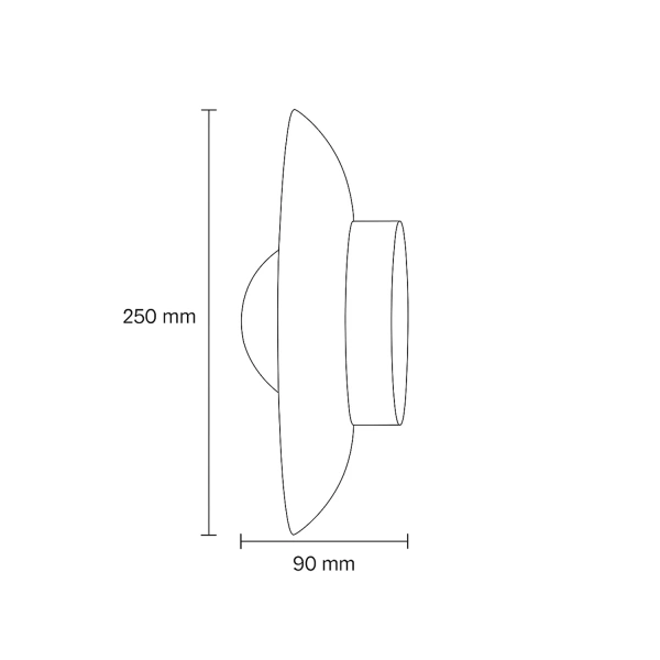 Wall lamp Aska Natural stone 5W