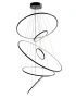 Pendant lamp Aria Modern 6 ring LED 65W 3CCT BLK