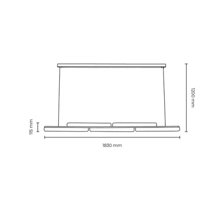 Pendant lamp Lina Marble LED BRS