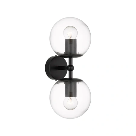 Wall light ETERNA 2 E27 H37 IP44 BKCL