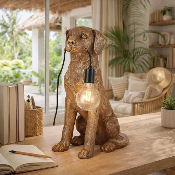 Table lamp Golden Retrieve LED Gold