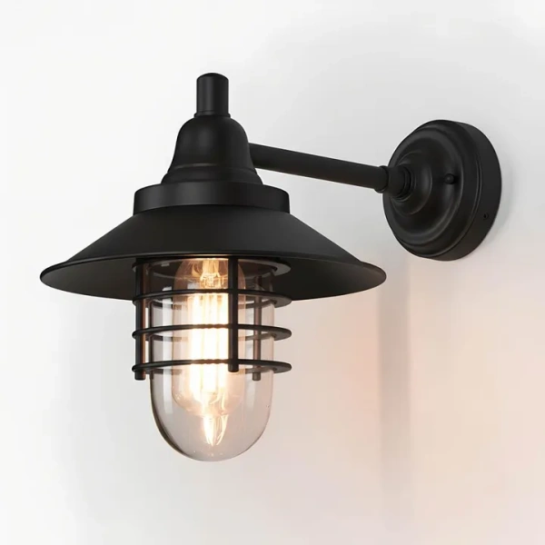 Wall light Clark Outdoor E27 H300 BLK