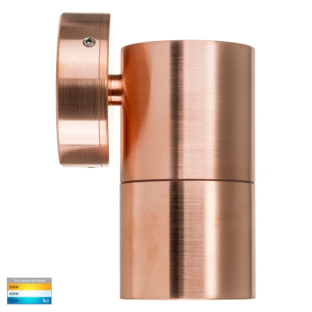 Wall light Tivah Fixed Down GU10 3CCT Copper
