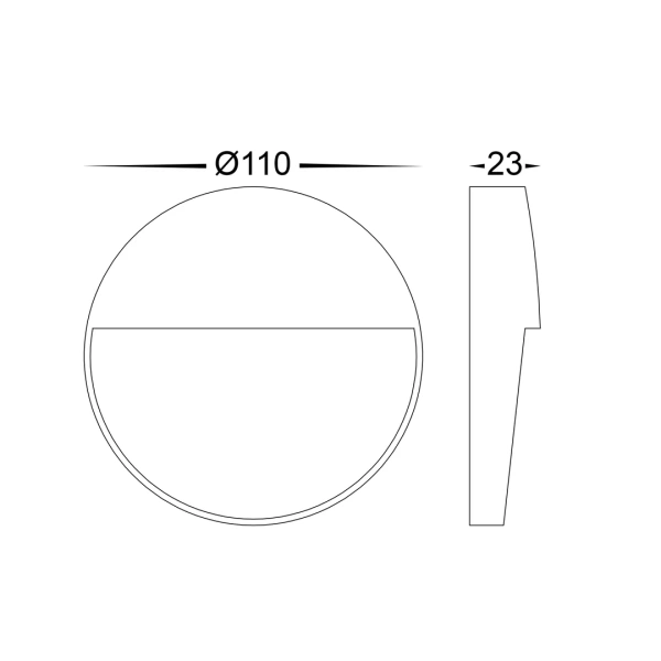 Step light Fino 3CCT LED 3W 12V IP54 D11cm WHT Step light Fino 3CCT LED 3W 12V IP54 D11cm WHT
