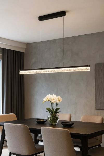 Pendant lamp Brystol Crystal LED 24W 3CCT L120 BLK