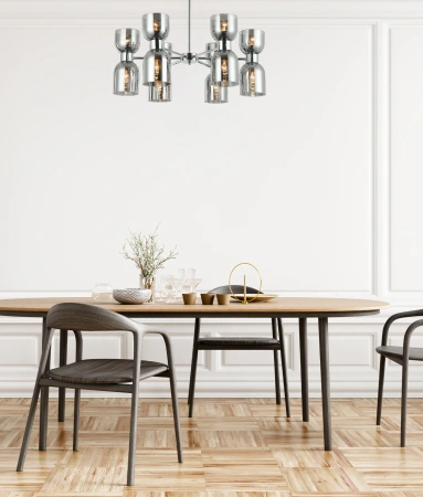 Pendant lamp Clessidra E27 CHR