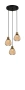 Pendant lamp TULIP1X3R E27 bronze