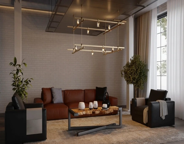 Pendant Gold track Modern 11 Z4000 SQ100 LED 40W 3K Pendant Gold track Modern 11 Z4000 SQ100 LED 40W 3K