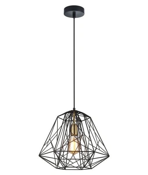 Pendant lamp MARTE Geometric Design Black