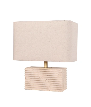 Table Lamp Sagitta 5 Rectangle Travertine e27