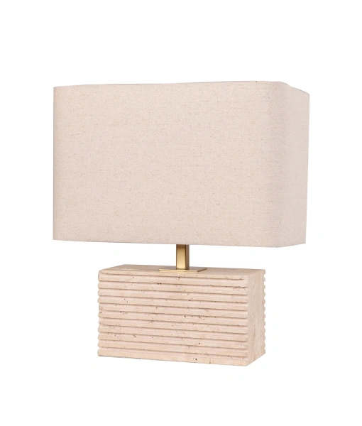 Table Lamp Sagitta 5 Rectangle Travertine e27