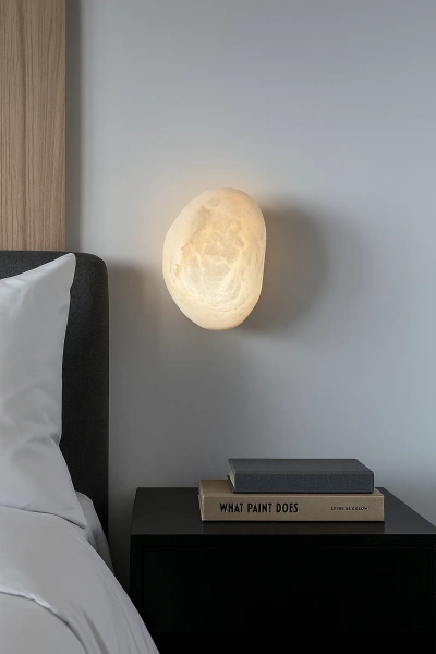 Wall light Ateca Alabaster Spanish Marble LED 5W BRS