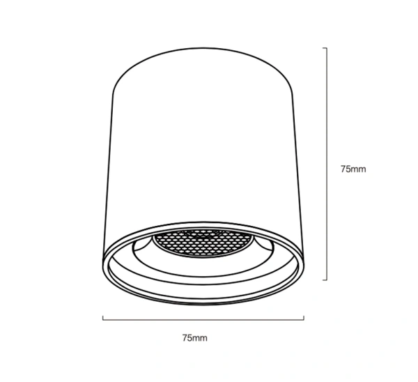 Track Cylinder spotlight Z3020-6.36.CCT.BK 48V 6W WIFI