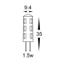 Globe HV9523-1.5W G4 12V 5500K
