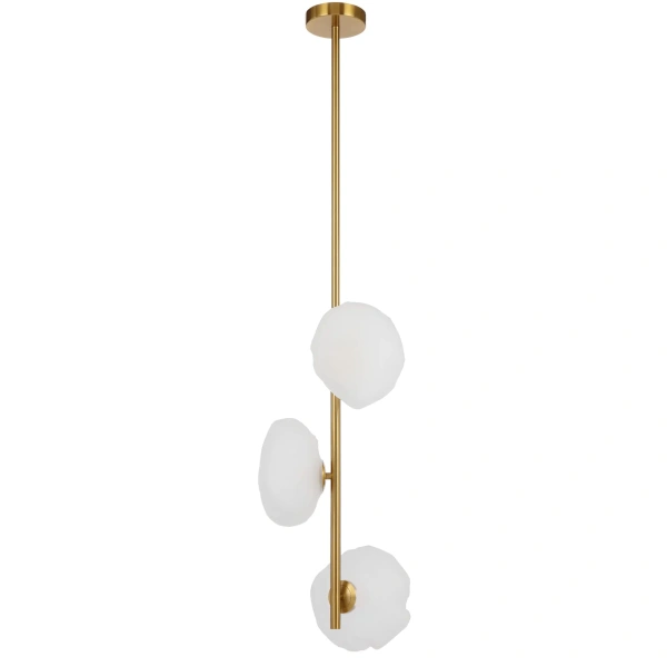 Pendant lamp ZECCA 3 L1200 D200 ANT GOLD FROST