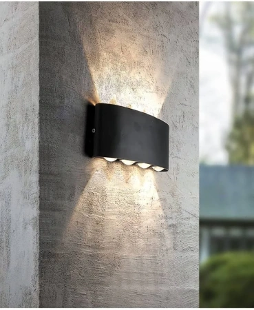 Wall light Maro Up & Down TRICol LED 8W IP54 BLK