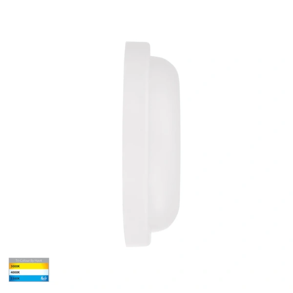 Wall or Ceiling light Muovi HV3525T-WHT 12W TRI Colour Dimmable