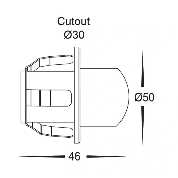 Step light Sako 316 Recessed Up and Down 12V LED SS