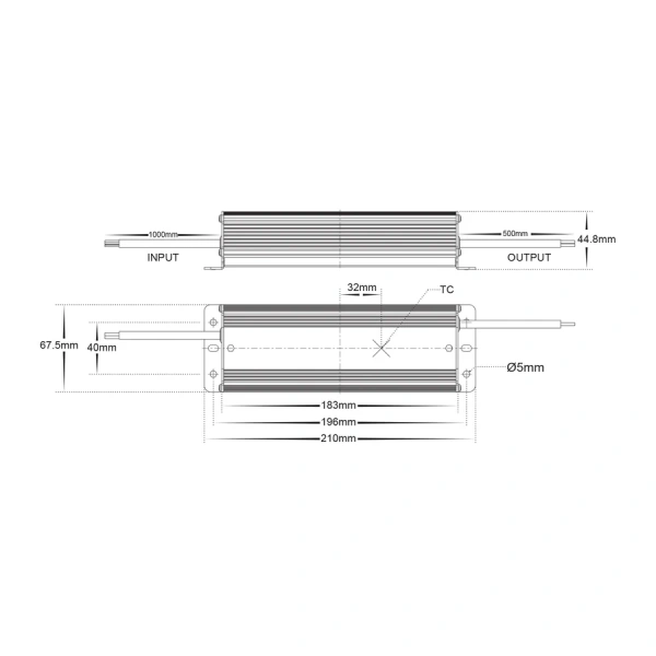 Driver LED HV9654 12V 100W IP66
