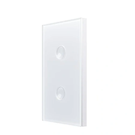 Wall Switch 2 Gang Scalloped Zigbee Wifi WHT