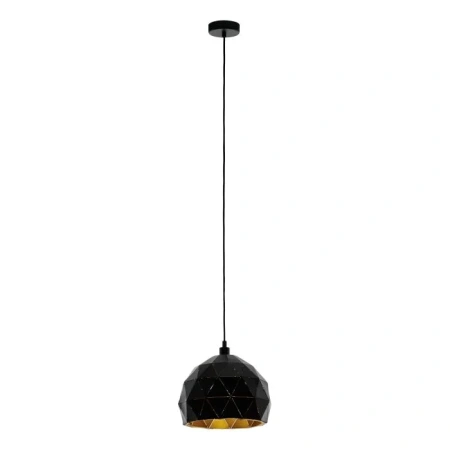 Pendant lamp Roccaforte E27 D30 BLK
