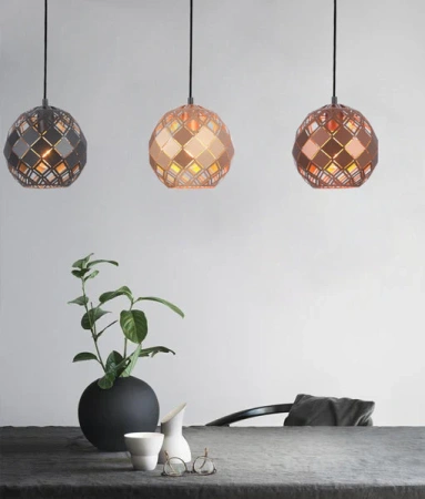 Pendant lamp TUILE3 Coffee