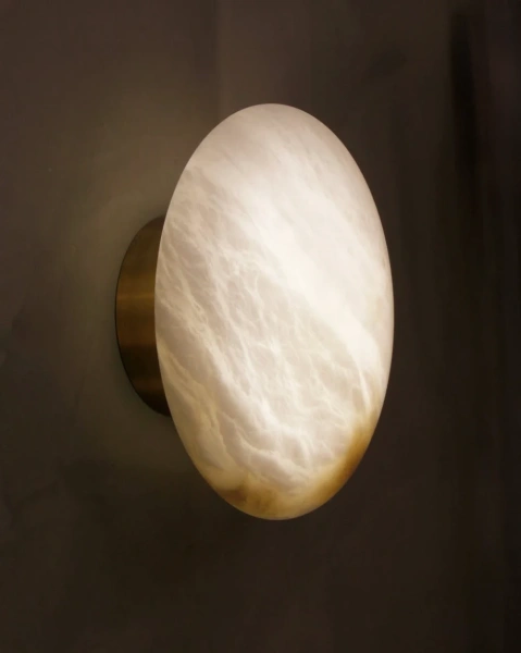 Wall light Miraflores Alabaster Spanish Marble LED 3W BRS