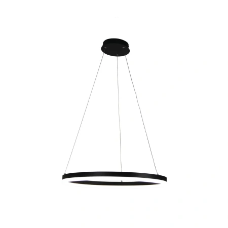 Pendant lamp CRONUS.60 CTS LED RING BLACK