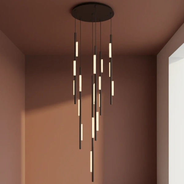 Pendant lamp Altara 18 LED D75 BLK