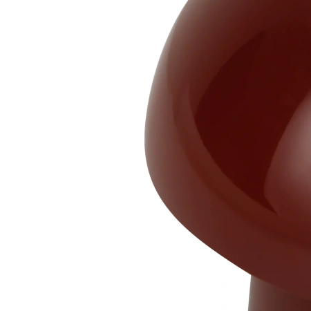 Table Lamp Mushroom LED CCT Dim Rechargeable Brick Red