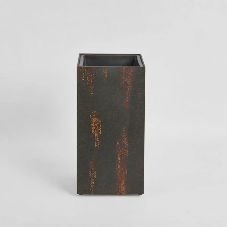 Odile Fiber Cement Planter with Wheels Charcoal