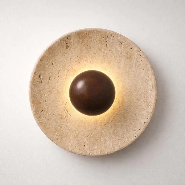 Wall lamp Aska Natural stone 5W