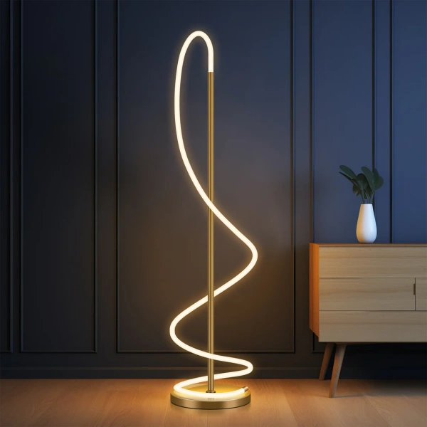 Floor Lamp Lyona LED Gold Floor Lamp Lyona LED Gold
