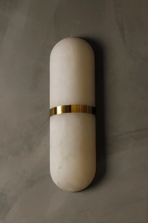 Wall light Andorra W1 Alabaster Spanish Marble LED 5W BRS