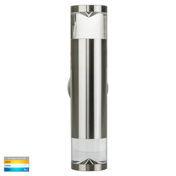 Wall light Highlite Titanium Aluminium 3CCT Up-Down HV1089T-TTM IP65