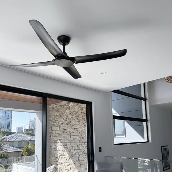 Ceiling Fan Flatjet 3-4-5 blades BLK 52