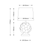 Table lamp Tasha Artichoke Set of 2 E14 WHT