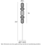 Floor lamp Torso LED 18W 3K BK