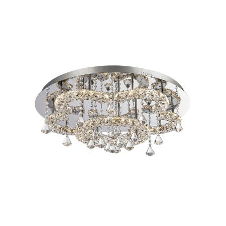 Ceiling lamp Lugos LED 45W CCT Dim D70 CHR remote