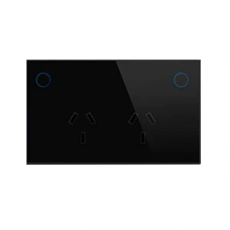 Double Powerpoint Zigbee Wifi BLK