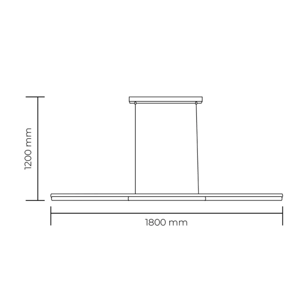 Pendant lamp Marcello Marble L180 ABRS