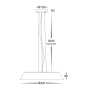 Pendant lamp Noyer 420mm Walnut Timber